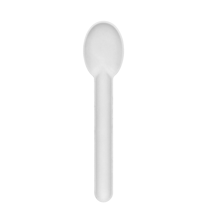 Sugarcane Spoon White 16cm (50 Units)