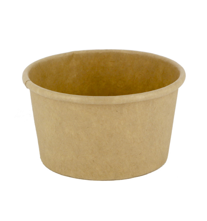 Kraft Cardboard Sauce Cup 75ml Ø7,3cm (50 Units)