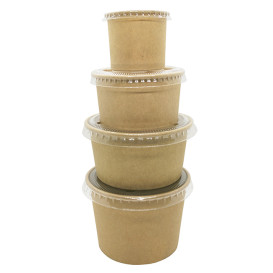 Kraft Cardboard Sauce Cup 30ml Ø4,3cm (1.000 Units)