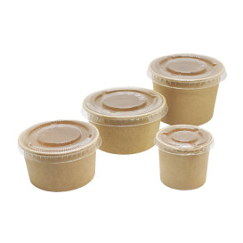 Kraft Cardboard Sauce Cup 30ml Ø4,3cm (1.000 Units)