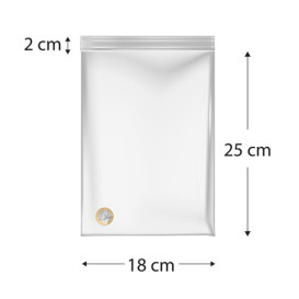 Plastic Zip Bag Seal top 18x25cm G-200 (1000 Units)