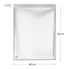 Plastic Zip Bag Seal top 40x50cm G-200 (50 Units)  