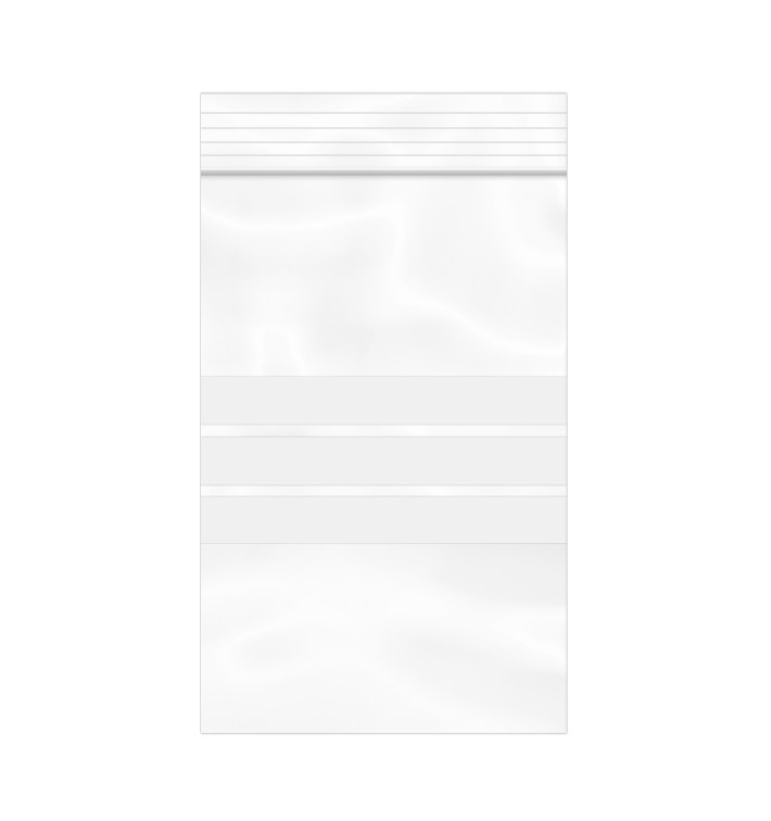 Plastic Zip Bag Seal top Write-On Block 8x12cm G-200 (100 Units)  