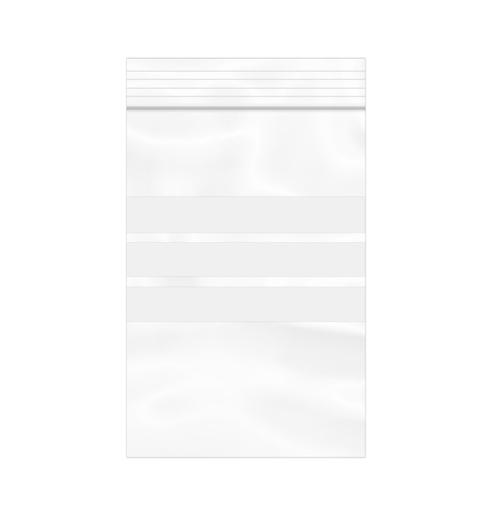 Plastic Zip Bag Seal top Write-On Block 10x15cm G-200 (100 Units)  