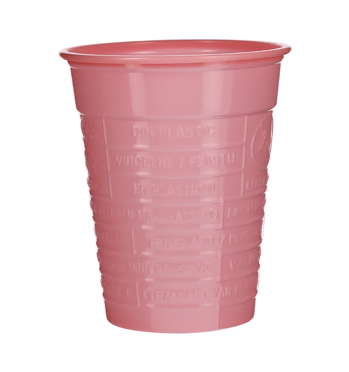 Plastic Cup PS Pink 200ml Ø7cm (50 Units) 