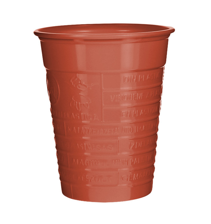 Plastic Cup PS Red 200ml Ø7cm (50 Units) 