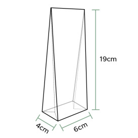 Plastic Bag Square Bottom 6x19+4cm G-160 (1000 Units)