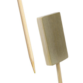 Bamboo Food Pick Shovel Design 100cm (20 Units) 