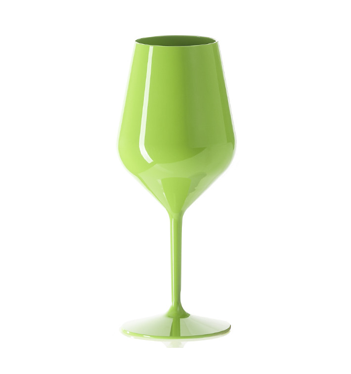 Reusable Glass Wine Tritan Green 470ml (1 Unit)