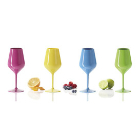 Reusable Glass Wine Tritan Green 470ml (1 Unit)