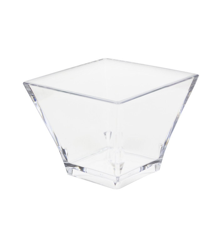 Tasting Plastic Bowl Durable SAN "Pagoda" Clear 88ml (6 Units) 