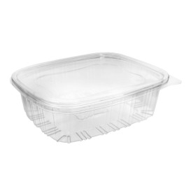 Plastic Hinged Lid OPS 1.500ml (50 Units)  