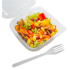 Plastic Hinged Deli Container OPS 375ml (700 Units)