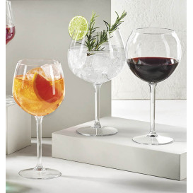 Reusable Plastic Glass for Gin "Tritan" 650ml (6 Units)