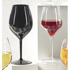 Reusable Plastic Glass Wine Tritan Clear 320ml (6 Units)