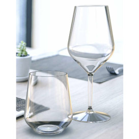 Reusable Plastic Glass Wine "Tritan" Clear 470ml (1 Unit) 