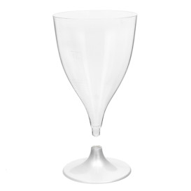 Plastic Stemmed Glass Wine White 200ml 2P (400 Units)