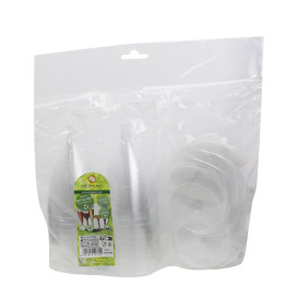 Plastic Stemmed Glass Wine White 200ml 2P (20 Units)