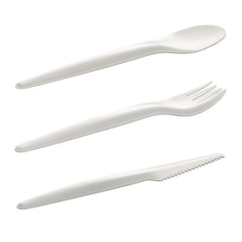 Kraft Cardboard Cutlery Kit Fork, Knife, Spoon and Napkin (50 Units)