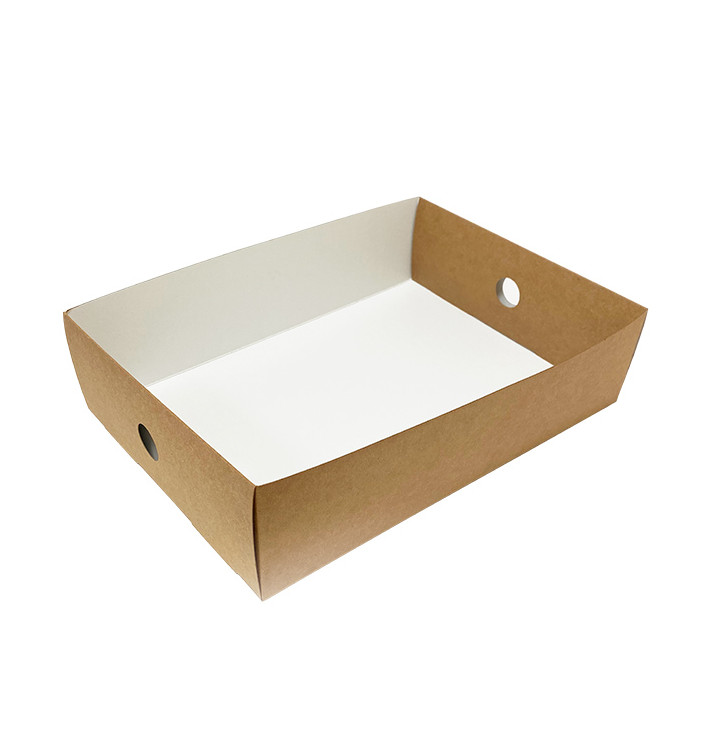 Kraft cardboard tray