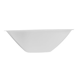 Plastic Bowl PP "Square" White 1250ml Ø21cml (60 Units)