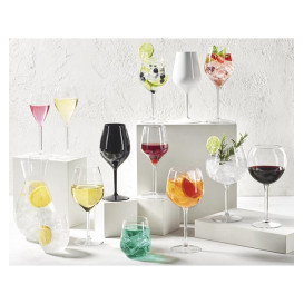 Reusable Durable Glass Wine Tritan Clear 470ml (6 Units)