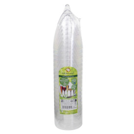 Plastic Stemmed Glass Wine Mango Removable Stem 180ml (40 Units)