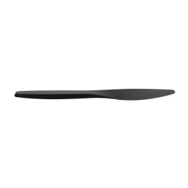 Plastic Knife PS "Luxury" Black 17,5 cm (2000 Units)