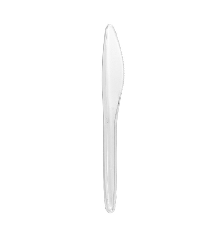 Plastic Knife PS "Luxury" Clear 17,5cm (100 Units)  