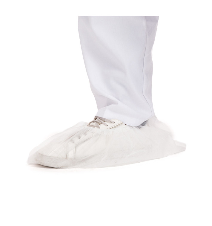 Disposable Plastic Shoe Covers PP White (1000 Units)