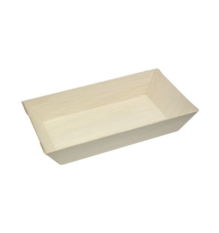 Wooden Tray 15,5x8,5x2,8cm 250ml (25 Units) 