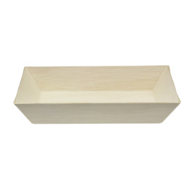 Wooden Tray 15,5x8,5x2,8cm 250ml (100 Units)