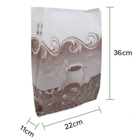 Paper Food Bag for Churros Grease-Proof 22+11x36cm (1.000 Units)