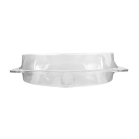 Plastic Hinged Bakery Container PET Ø27x8cm (100 Units)