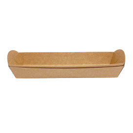 Kraft Baguette Tray 500ml 24,8x6cm (500 Uds)