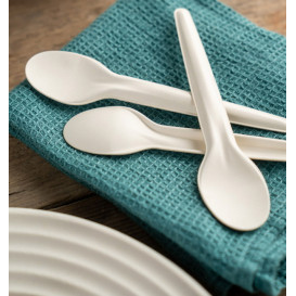 Rigid Cardboard Teaspoon White 13cm (1.000 Units)