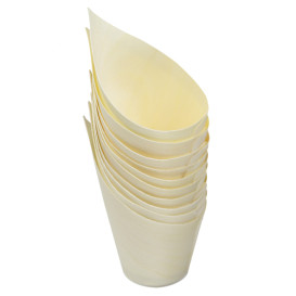 Wooden Tasting Cone 8cm (50 Units)