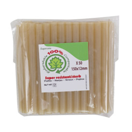 Eco Sugar Cane Straw Ø1,2cm 15cm (50 Units)