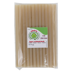 Eco Sugar Cane Straw Ø1,2cm 25cm (50 Units)