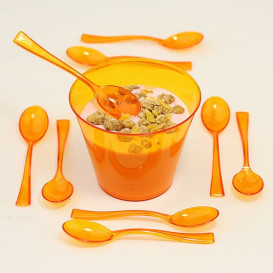 Plastic Spoon Premium Orange 16cm (180 Units)