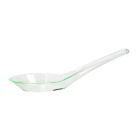 Plastic Tasting Spoon PS Transparent 12,4cm (12 Units)  