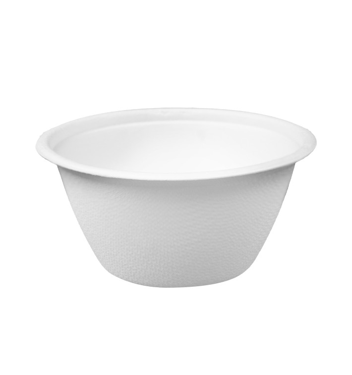 Sugarcane Bowl White 180ml Ø9,5cm (50 Units)