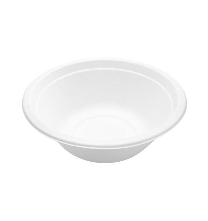 Sugarcane Bowl White 350ml Ø13,5cm (500 Units)