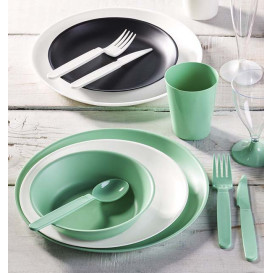 Reusable Durable Fork PP Mineral Green 18,5cm (6 Units)