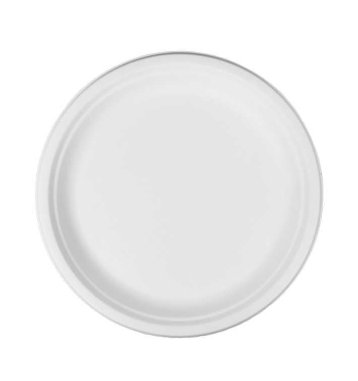 Sugarcane Plate White Ø26cm (400 Units)