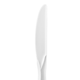 Compostable CPLA Knife White 18cm (1500 Uds)