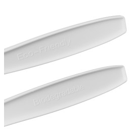 Compostable CPLA Knife White 18cm (1500 Uds)