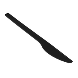 Compostable CPLA Knife Black 17cm (1.000 Units)