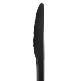 Compostable CPLA Knife Black 17cm (1.000 Units)