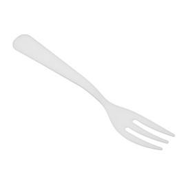 Compostable Reusable Fork in CPLA White 10cm (100 Units)